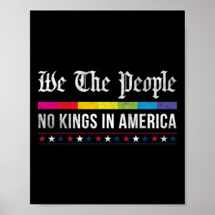 Vintage Keine Könige In Amerika Wir Das Volk Patri Poster