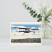 Vintage Kelly Fields Aviation Field Airplane Test Postkarte (Stehend Vorderseite)