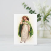 Vintage keltische Frau Postkarte (Stehend Vorderseite)