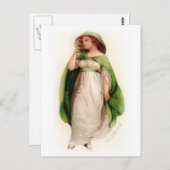 Vintage keltische Frau Postkarte (Vorne/Hinten)