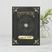 Vintage Keltische Kreuzverheiratung Einladung (Stehend Vorderseite)