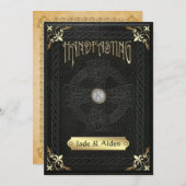 Vintage Keltische Kreuzverheiratung Einladung (Vorne/Hinten)