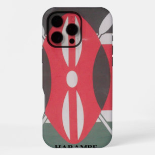 Vintage-Kenia-Flagge Harambe-Design iPhone 16 Pro Max Hülle
