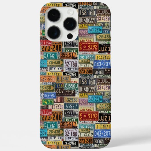 Vintage-Kennzeichen Case-Mate iPhone Hülle (Rückseite)