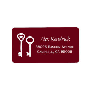 Vintage Kennzeichnungen - Wein Adressaufkleber