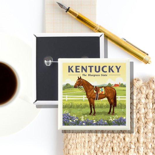 Vintage Kentucky Button
