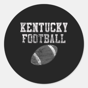 Vintage Kentucky Football Runder Aufkleber