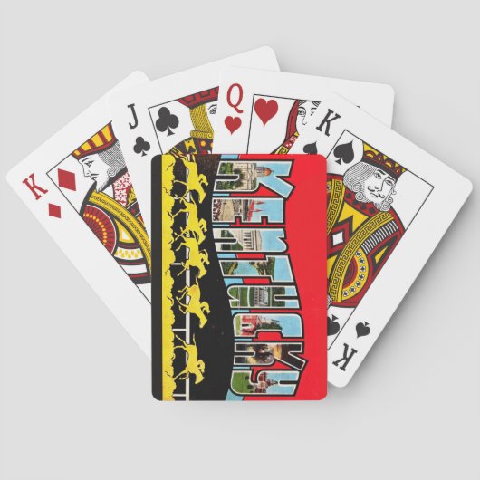 Vintage Kentucky Grußkarten Spielkarten (Rückseite)