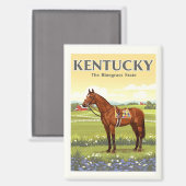 Vintage Kentucky Magnet (Vorderseite/Rückseite)