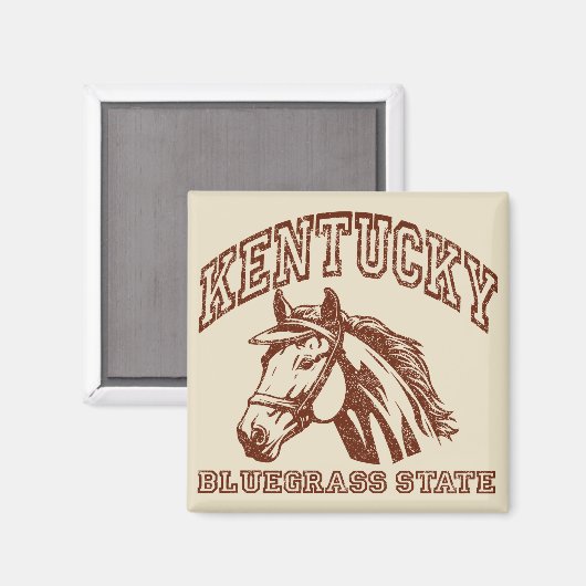 Vintage Kentucky Magnet (Vorderseite/Rückseite)