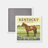 Vintage Kentucky Magnet (Vorderseite/Rückseite)