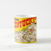 Vintage Kentucky Map Tasse (Mittel)