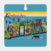 Vintage Kentucky Ornament Aus Metall (Vorderseite)