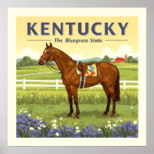 Vintage Kentucky Poster (Vorne)