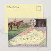 Vintage Kentucky Postkarte (Vorne/Hinten)