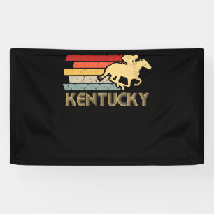 Vintage Kentucky Retro-Pferderennen Derby Banner