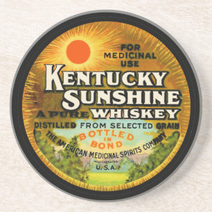 Vintage-Kentucky-Whiskey-Etikett Getränkeuntersetzer