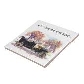 Vintage Keramik Fliese (Seite)