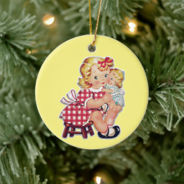 Vintage Keramik Kinder Keramik Ornament