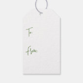 Vintage Keramik Weihnachtsbaum-Geschenkmarke Geschenkanhänger (Rückseite)