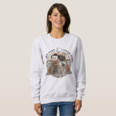 Vintage KernkatzenHexen Halloween Sweatshirt (Vorne ganz)