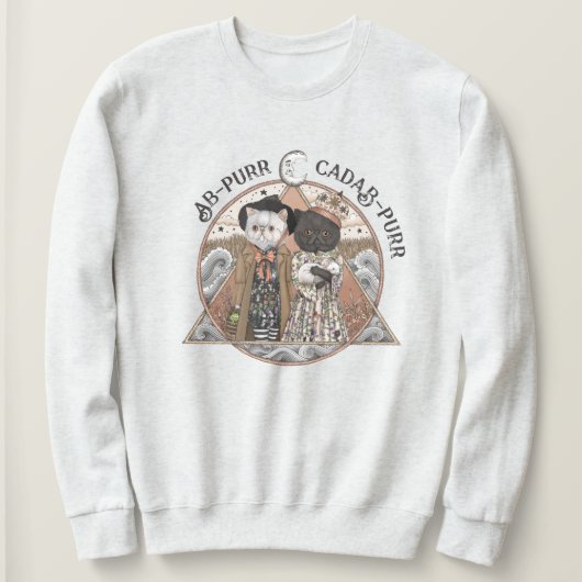 Vintage KernkatzenHexen Halloween Sweatshirt (Design vorne)