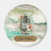 Vintage Kerosene Lantern Rustic Cottage Style Magnet (Vorne)