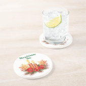 Vintage Kerzen Frohe Weihnachten Untersetzer (Seite)