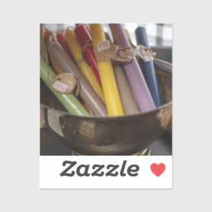 Vintage Kerzensammlung Aufkleber
