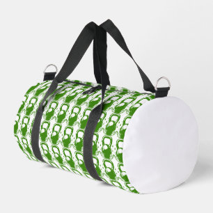 Vintage-Kettlebell-Lorbeerkranz-Turnhalle Waldgrün Duffle Bag