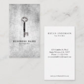 Vintage Key-Business-Karte Visitenkarte (Vorne/Hinten)