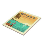Vintage Key Largo Florida Fliese (Seite)