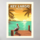 Vintage Key Largo Florida Poster (Vorne)
