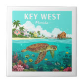 Vintage Key West Florida Fliese (Vorderseite)