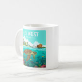 Vintage Key West Florida Kaffeetasse (Vorderseite Links)