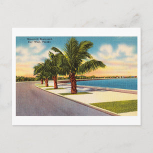 Vintage Key West Florida Roosevelt Blvd Postkarte