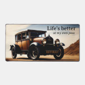 Vintage Kfz-Rente Schreibtischunterlage (Vorderseite)