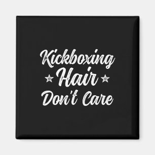 Vintage-Kickboxen-Haar ist egal lustige Kampfsport Magnet