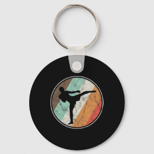 Vintage Kickboxen Muay Thai mit Distressed-Effekt Schlüsselanhänger
