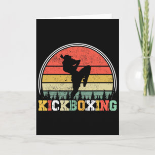 Vintage Kickboxer Kämpfer Kickboxen Mma Martial A Karte