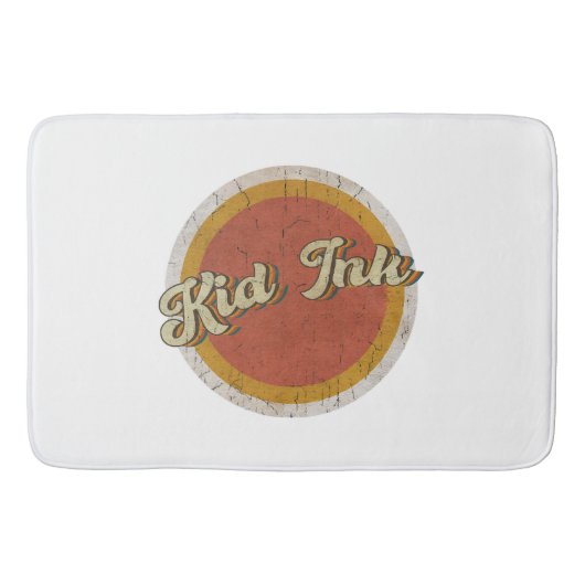 Vintage Kid Ink Kids im Kreis Badematte (Vorderseite)