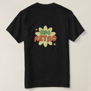 Vintage Kids Retro T-Shirt Lustiges Blumen-Grafi