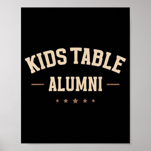 Vintage Kids Table Alumni Thanksgiving Fall Season Poster (Vorne)