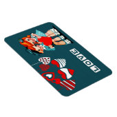 Vintage Kids Valentinstag Geschenkmagnete Magnet (Rechte Seite)