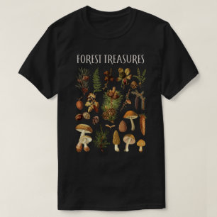 Vintage-Kieferwald-Pilz-Botanik T-Shirt
