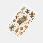 Vintage-Kieferwald-Schätze-Muster Serviette (Ecke)
