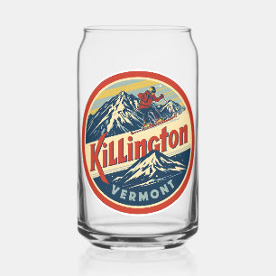 Vintage KILLINGTON Vermont Skigebiet Berge Dosenglas