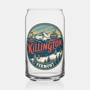 Vintage KILLINGTON Vermont Skigebiet Berge Dosenglas