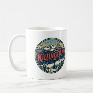 Vintage KILLINGTON Vermont Skigebiet Berge Kaffeetasse