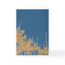 Vintage Kimono Muster Grußkarte